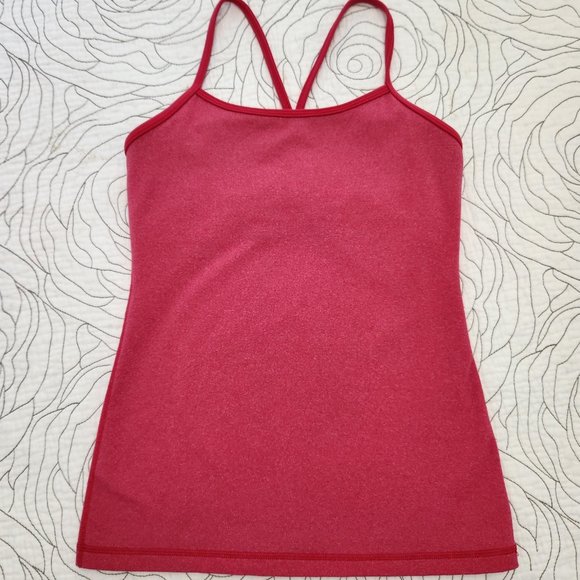 LULULEMON [6] Pink Heathered Power Y Lululemon Tank - Picture 5 of 14
